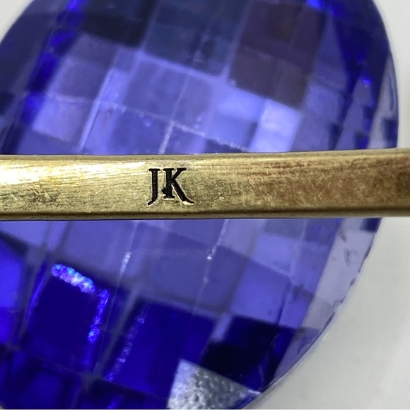 JK JEWELRY Gold Tone Textured Cuff Bangle Bracelet - Picture 4 of 6